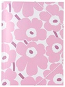 Kulmalukkokansio Marimekko Unikko vaaleanpunainen