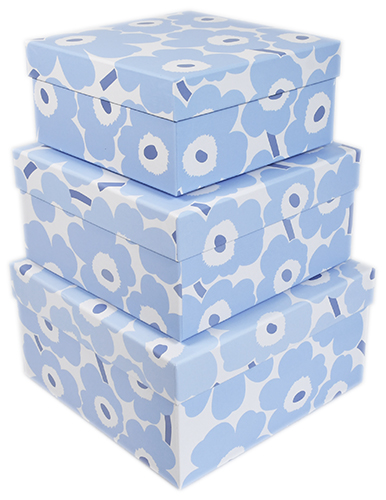 Lahjarasiasetti Marimekko Unikko vsininen