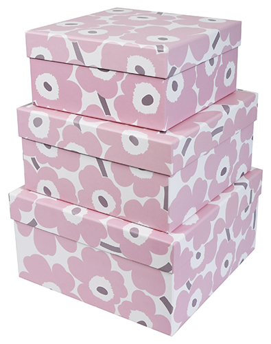 Lahjarasiasetti Marimekko Unikko vpunainen