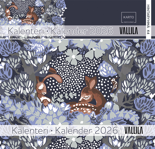 Seinäkalenteri 2026 Vallila A4