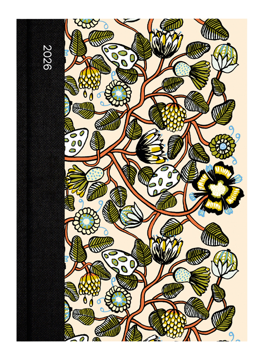 Vuosikalenterikirja 2026 Marimekko A5 Tiara