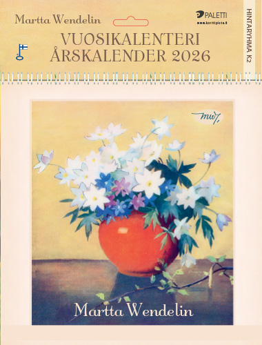 Seinäkalenteri 2026 Martta Wendelin 20,5x20,5 cm