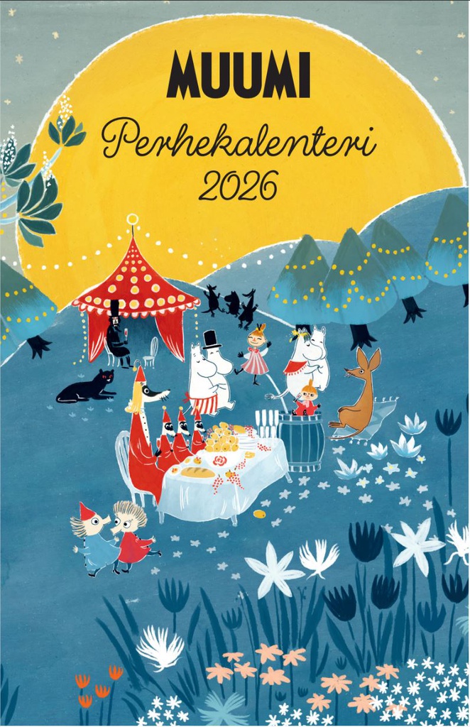 Perhekalenteri 2026 Muumi 23x36,5 cm