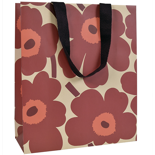 Lahjakassi M/E Marimekko Unikko punainen/beige