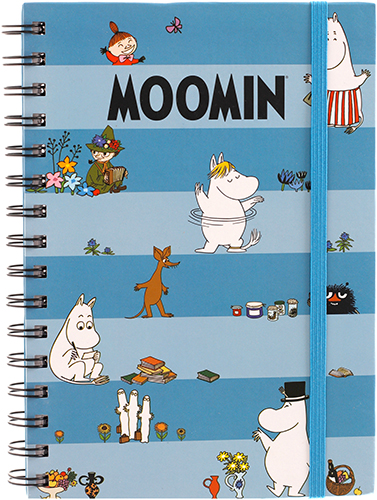 Wire-O notebook A4 Moomin Chequered