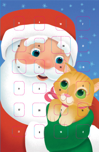 Joulukorttikalenteri Hallmark A6