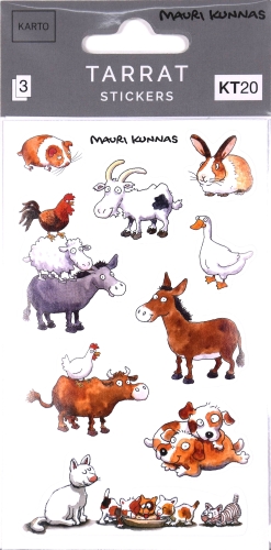 Paper sticker KT20 Mauri Kunnas animals