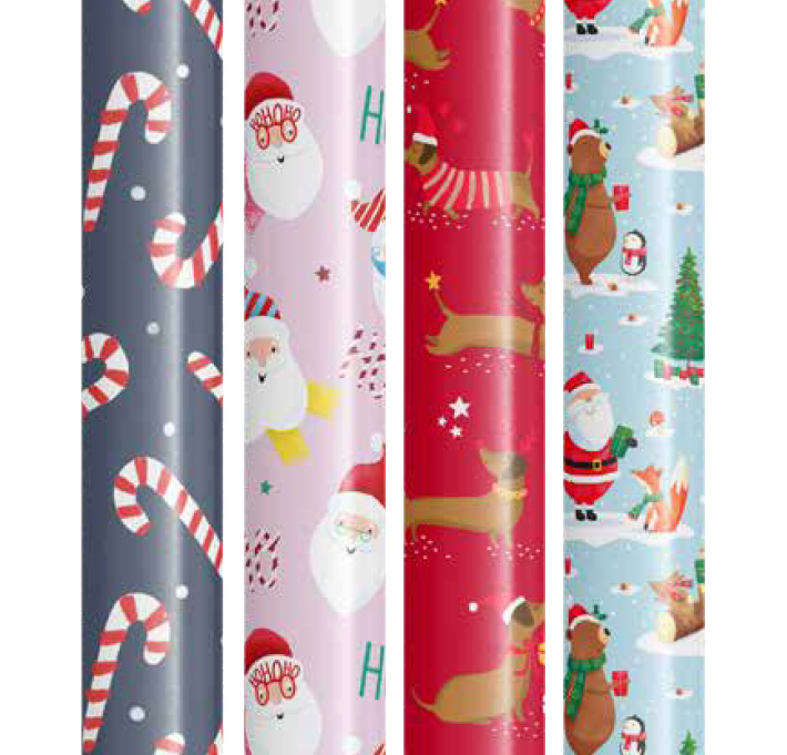 Joulupaperi lasten KY 70 x 200 cm 25 rll