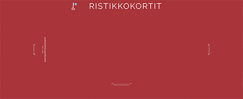 5-lok riviopaste joulu ristikkokortit