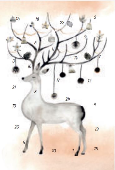 Joulukorttikalenteri A6