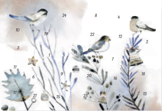 Joulukorttikalenteri A6