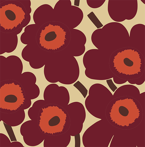 Pakettikortti Marimekko Unikko terra