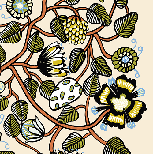 Pakettikortti Marimekko Tiara vihreä