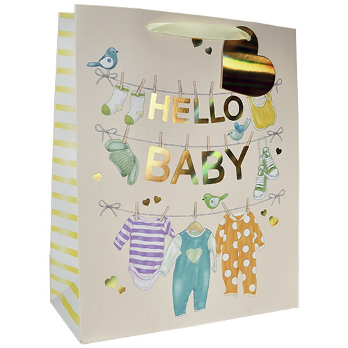 Lahjakassi L/E Hello Baby keltainen