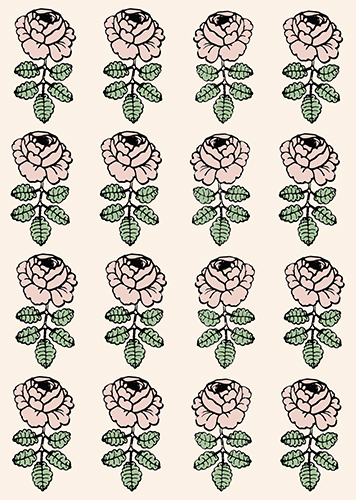 1-os Marimekko Vihkiruusu v-pun-beige
