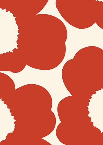 1-os Marimekko Iso Unikko punainen