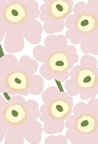 2-os Marimekko Unikko v-pun-vihreä