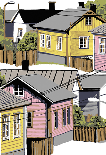 2-os kortti Vallila Naapurusto v-pun-vihreä