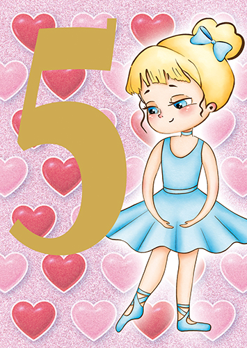 1-os vuosikortti 5v tyttö