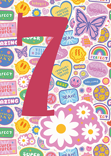 1-os vuosikortti 7v tyttö