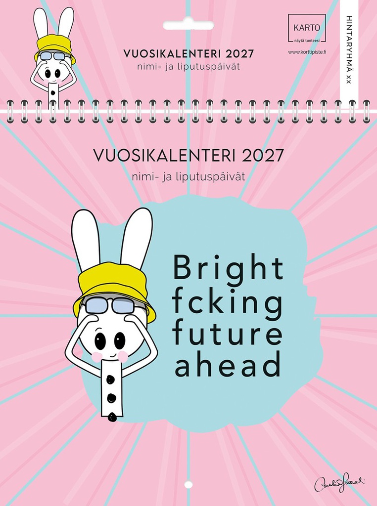 Seinäkalenteri 2027 Tyypit 22x22 cm