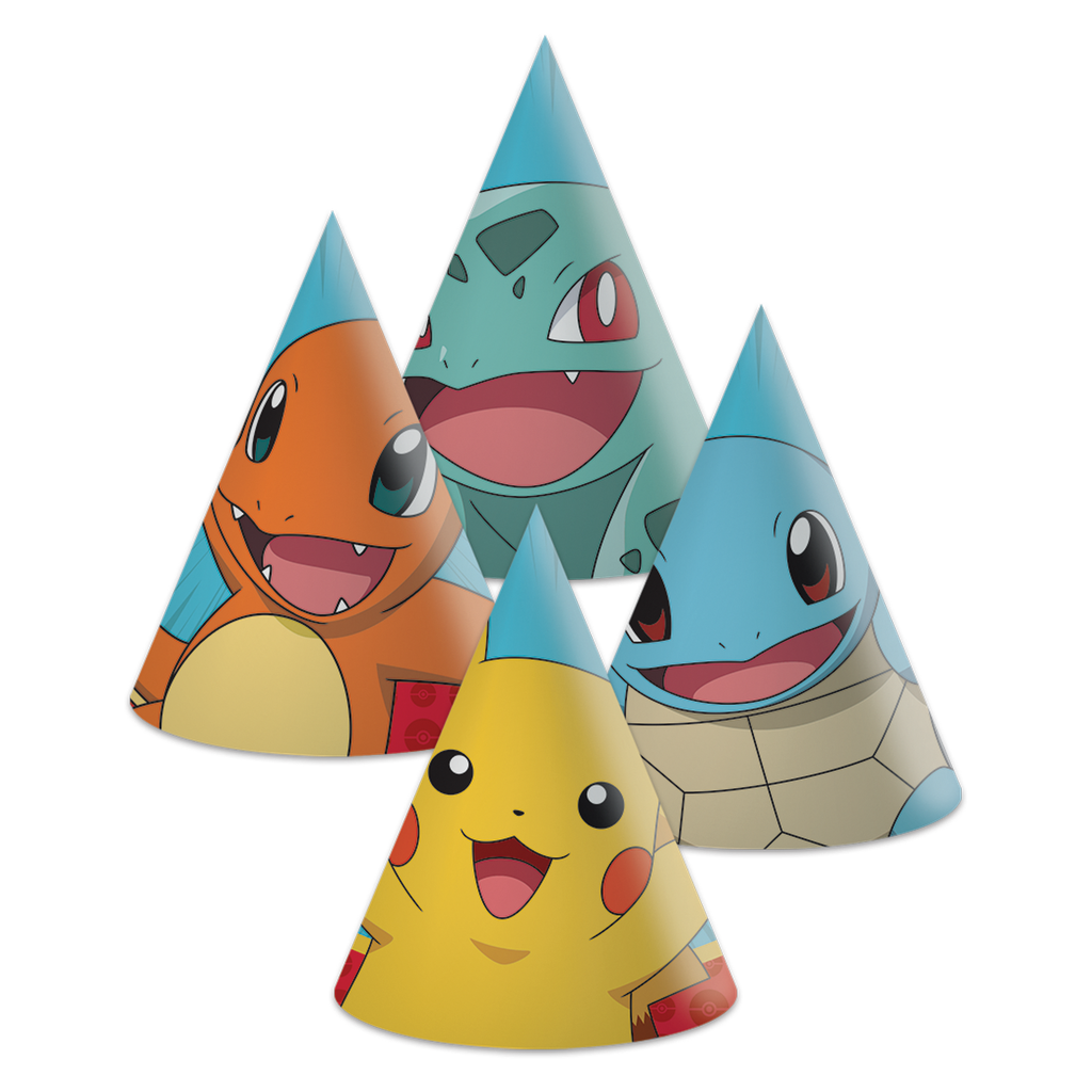 Partyhattu Pokemon 6 kpl