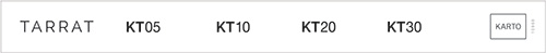 Hintaliuska Tarrat KT05-KT30 385x38mm blanco