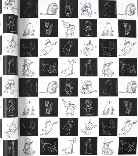 Lahjapaperi 3 Moomin BW