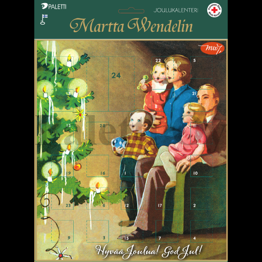 Joulukalenteri 23x34 cm Martta Wendelin SPR