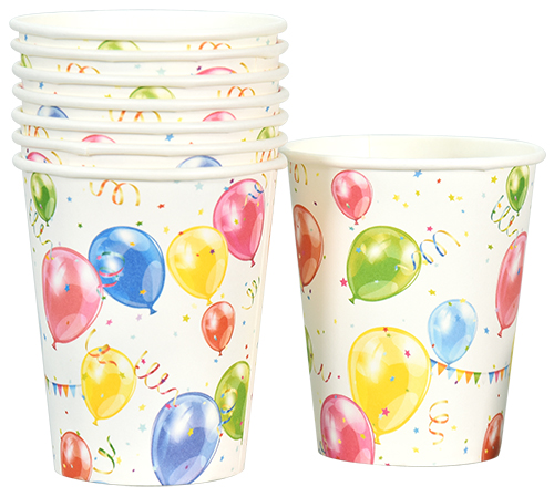 Kartonkimuki 25cl ilmapallot 8kpl