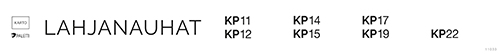 Hintatarra lahjanauhat KP11-KP22 blanco