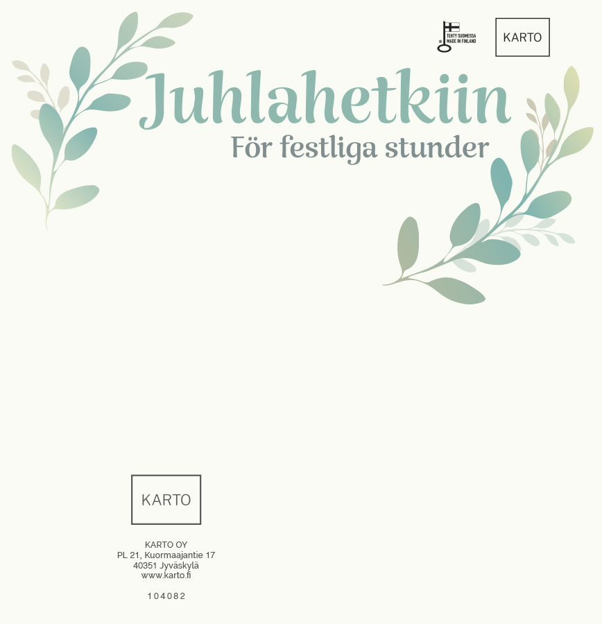 2-lok hyrräopaste Juhlahetkiin För festliga stunder FI SE