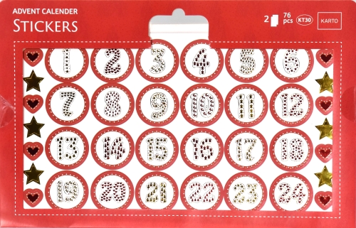 Joulutarra KT30 Numerot 1 - 24