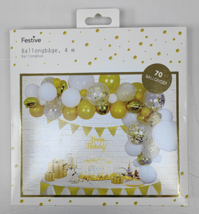 Ilmapallokaari 1 kpl sisältää 70 ilmapalloa