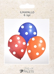 [57465] Ilmapallo pilkuilla 6 kpl