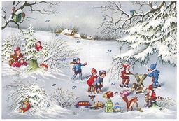 [315280] Joulukorttikalenteri A6