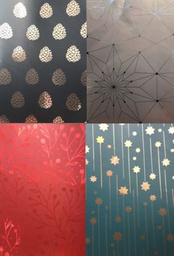 [6124186] Joulupaperi metalli KÄ 70 x 150 cm 25 rll
