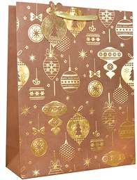 [6621196] Joulukassi XL/G kultainen kraft