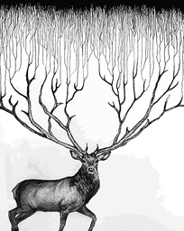 [6641207] Lahjakassi XL/G Vallila infinite deer