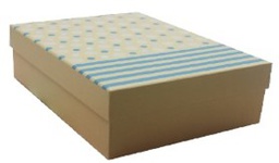 [6687010] Lahjarasiasetti kraft siniraita