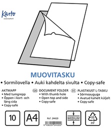 [24420] Muovitasku 120/08 A4 PP 10 kpl/pss
