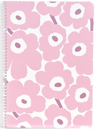[12133] Kierrevihko A5/40L Marimekko Mini unikko vaaleanpunainen