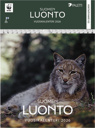 [61219] Seinäkalenteri 2026 WWF eläimet 20,5x20,5 cm