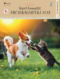 [61220] Seinäkalenteri 2026 SPR söpöt lemmikit 20,5x20,5 cm
