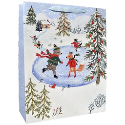 [6621267] Joulukassi XL/G Hallmark luistelevat eläimet