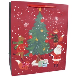 [6621273] Joulukassi L/E joulupukki ja eläimet