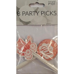 [00337824783000] Party Juhlatikku it's a girl 8kpl
