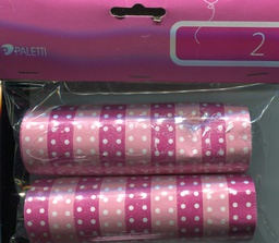 [59624] Serpentiini pinkki/ valkoinen 2 kpl KSM