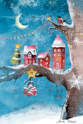[315322] Joulukorttikalenteri Anita Polkutie A6