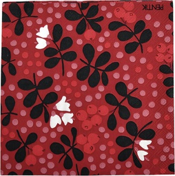 [1SER1010P51] Servetti 25cm Pentik Puolukka punainen